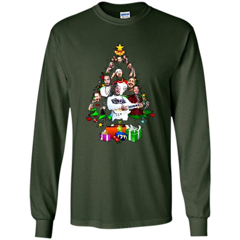 Post Malone Christmas Tree Sweater PINGPONG