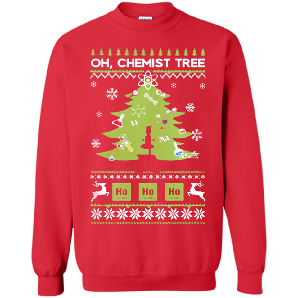 Oh Chemist Tree Ugly Christmas Sweater - Sweatshirt