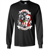 Christmas Shirt, Santa Nice Or Naughty Xmas - Long Sleeve T-Shirt