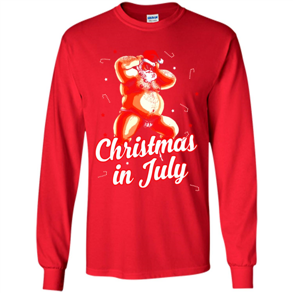 Christmas In July - Funny Dancing Santa - Long Sleeve T-Shirt