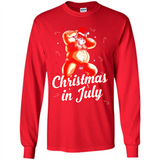 Christmas In July - Funny Dancing Santa - Long Sleeve T-Shirt