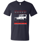 Christmas Ugly Sweater Automobile Ugly Christmas Sweater - Men's V-Neck