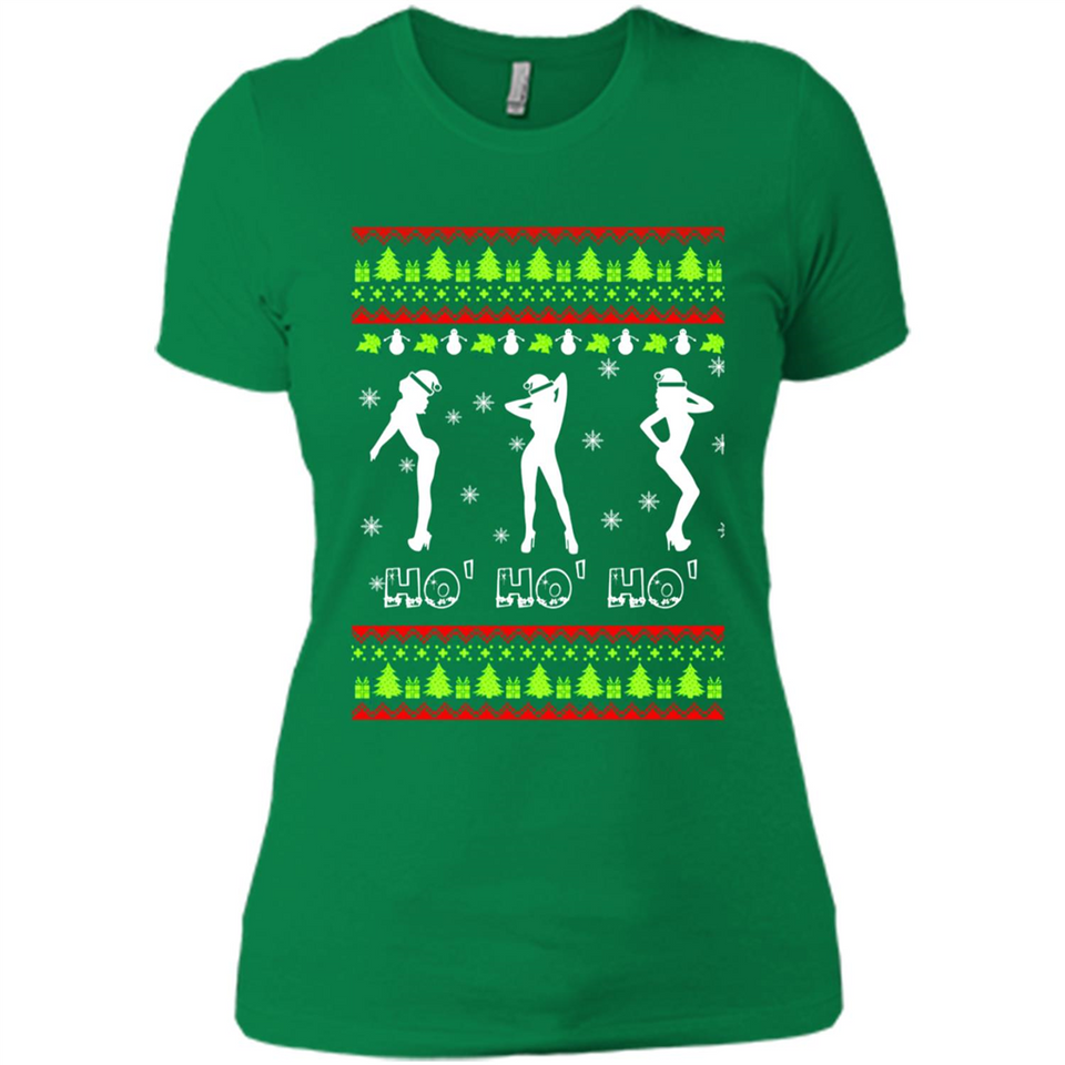 Ho Ho Ho Santa's Helpers Christmas - Ladies' Boyfriend T-Shirt