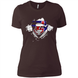 Cleveland Indians And Superman Fans - Ladies' Boyfriend T-Shirt