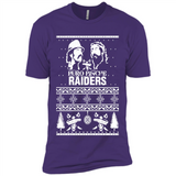 Puro Pinche Raiders Ugly Christmas Sweater - Premium Short Sleeve T-Shirt