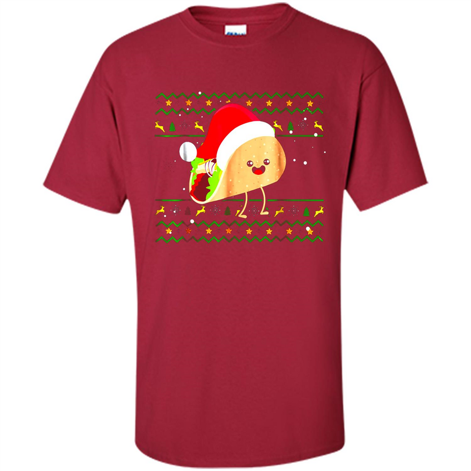 TACO Santa Hat Ugly Christmas shirt Ladies' Boyfriend