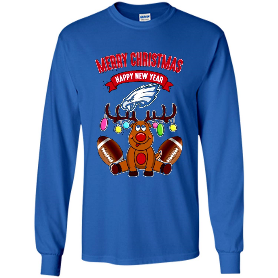 Philadelphia Eagles NFL Reindeer Funny Merry Christmas And Happy New Year