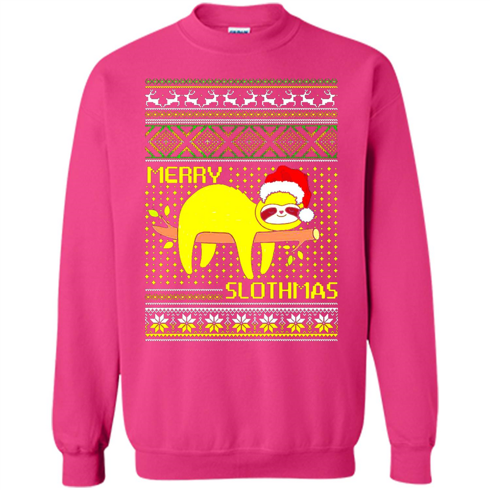Merry Slothmas Sloth Christmas Sweater PINGPONG - Sweatshirt