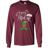 Let's Get Elfed Up Funny Drinking Wine Christmas Elf PINGPONG