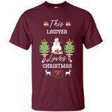 This Lawyer Loves Christmas Tree Shirt with Snowman