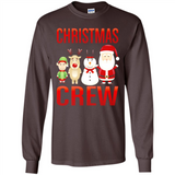 CHRISTMAS CREW Shirt X-mas Santa Snowman Reindeer Elf - Long Sleeve T-Shirt