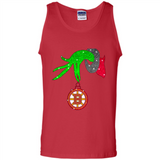 GRINCH HAND HOLDING BOSTON BRUINS GLITTER CHRISTMAS PINGPONG