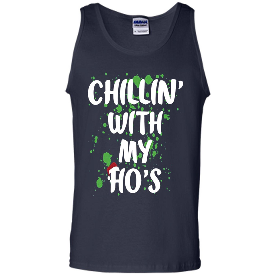 Chillin With My Ho's Funny Christmas - Tank Top