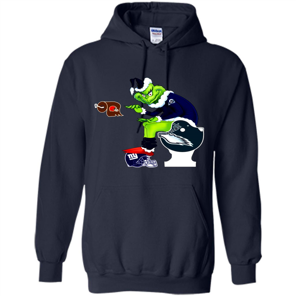 Los Angeles Rams Toilet Grinch Santa Claus Football Fan PINGPONG