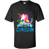 Unicorns are born in Capricorn Birthday Rainbow Gift Custom Ultra Cotton