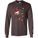 Cute Christmas Choloepus Sloth Santa Led Light Mug - Long Sleeve T-Shirt