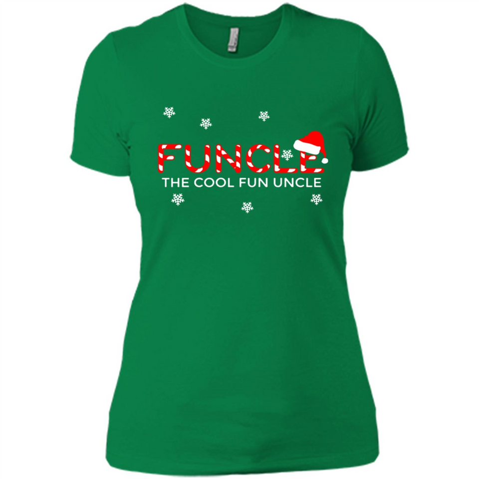 Mens Christmas Funcle The Cool Fun Uncle Definition Xmas - Ladies' Boyfriend T-Shirt