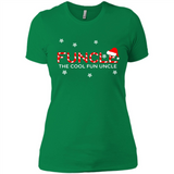 Mens Christmas Funcle The Cool Fun Uncle Definition Xmas - Ladies' Boyfriend T-Shirt