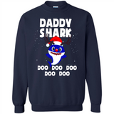 Daddy Shark Costume Reindeer Funny Christmas T-Shirt - Sweatshirt