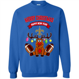 New Orleans Saints NFL Reindeer Funny Merry Christmas And Happy New Year