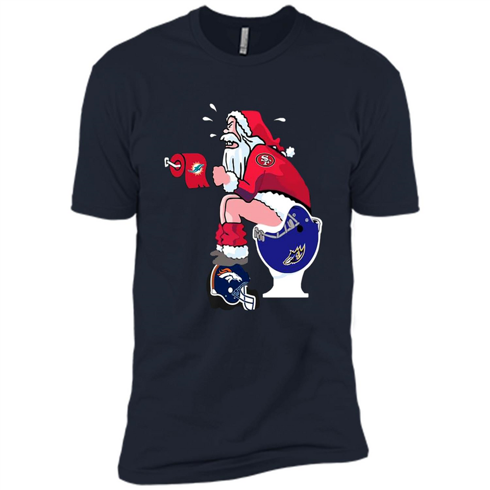 San Francisco 49ers Santa Claus Toilet