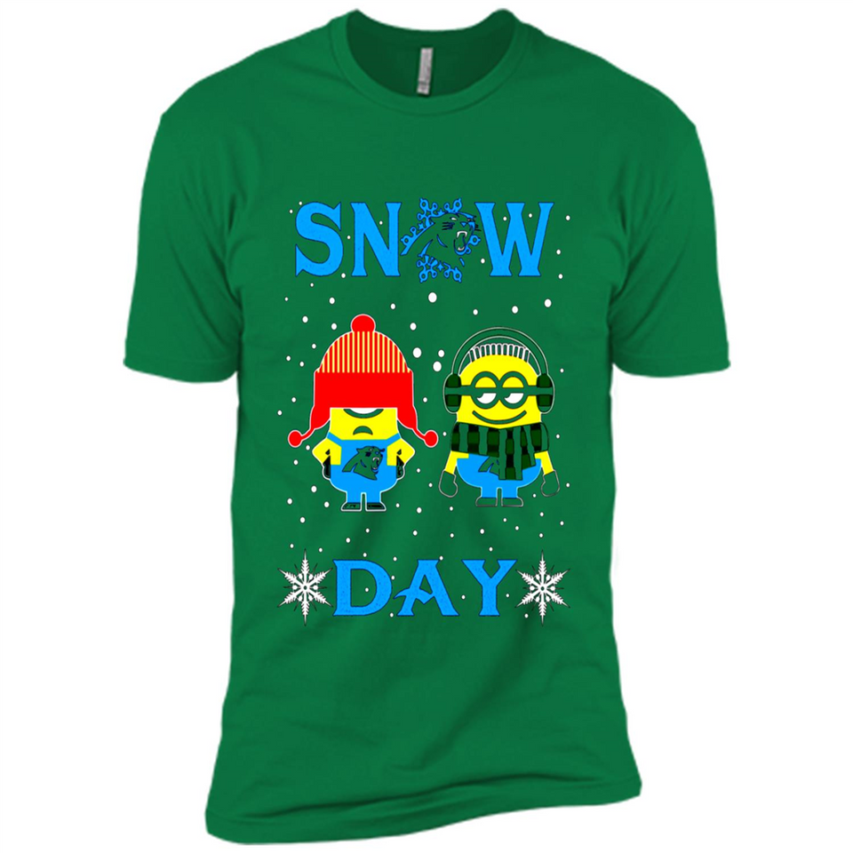 Snow Day Shirt For Carolina Panthers Vs Minion Fans pingpong