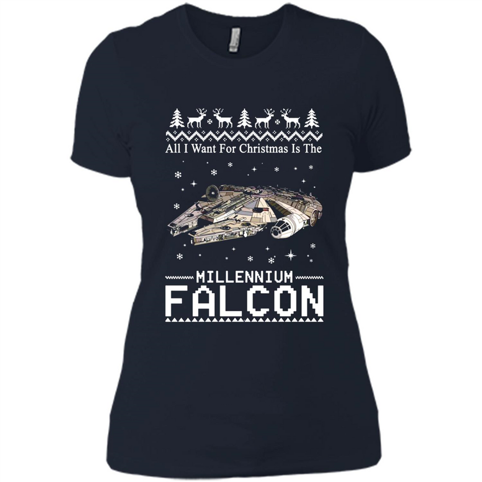 All I Want For Christmas Is The Millennium Falcon ugly PINGPONG