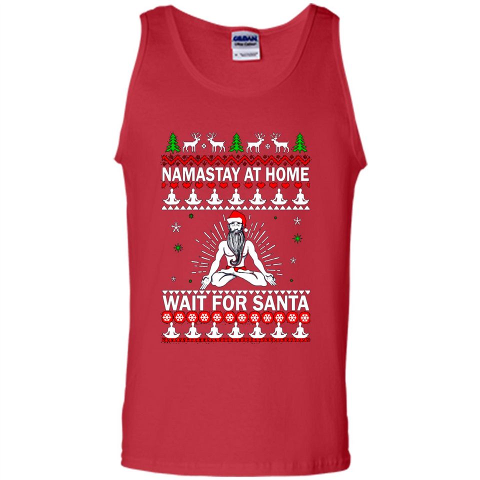 Namastay at home and wait for Santa Christmas sweatshirt PINGPONG