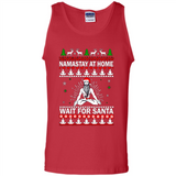 Namastay at home and wait for Santa Christmas sweatshirt PINGPONG
