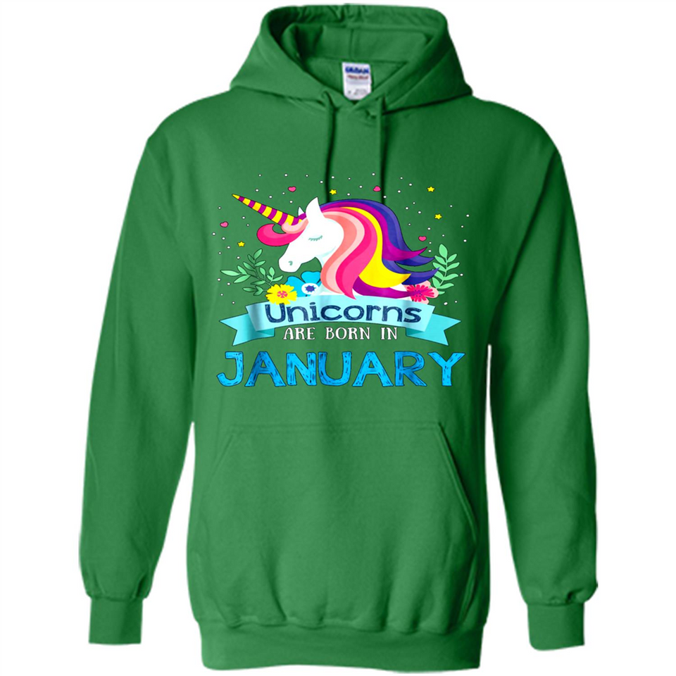 Unicorns are born in January Birthday Rainbow Gift Custom Ultra Cotton