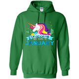 Unicorns are born in January Birthday Rainbow Gift Custom Ultra Cotton