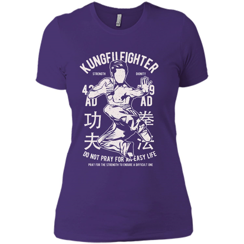 Kungfu Martial Arts Fight Apparel - Ladies' Boyfriend T-Shirt