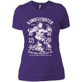 Kungfu Martial Arts Fight Apparel - Ladies' Boyfriend T-Shirt