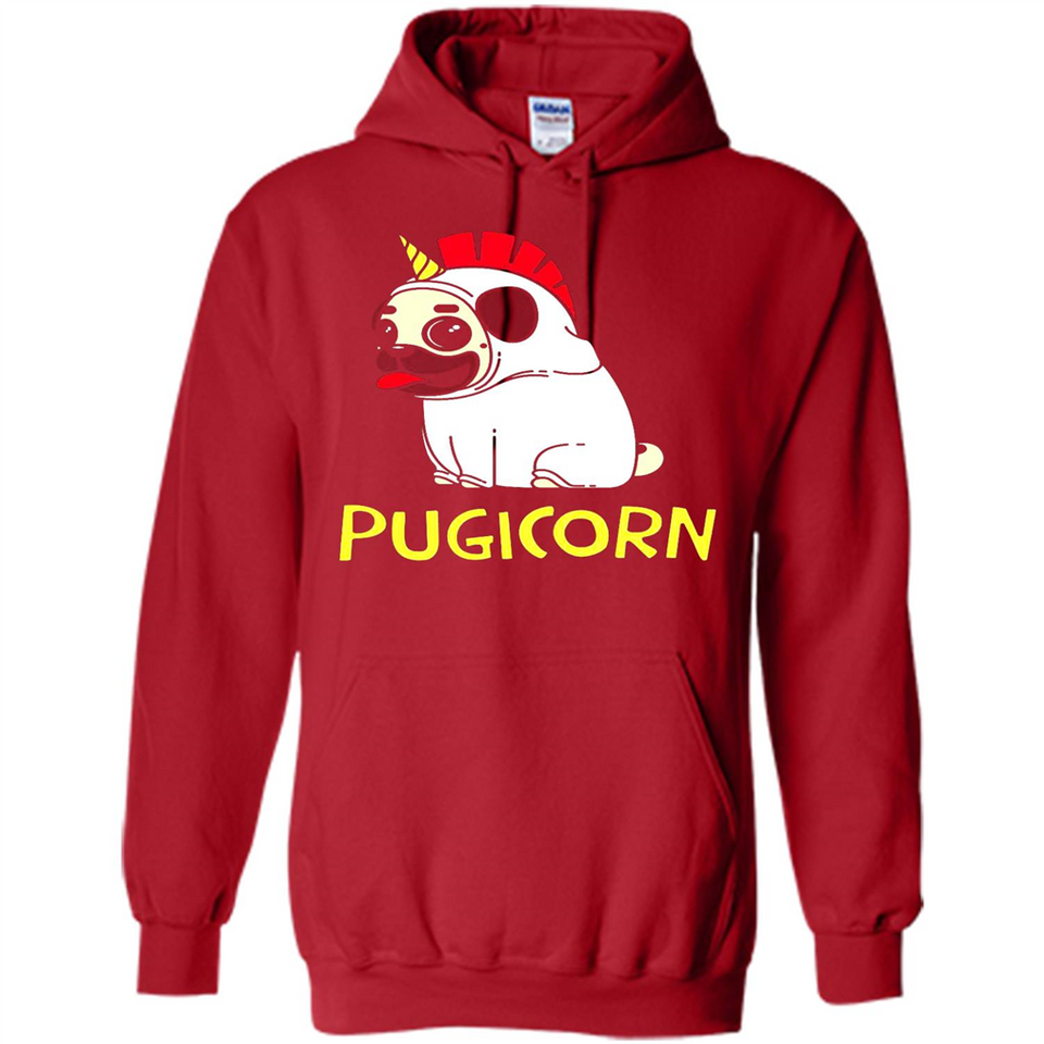 Pugicorn Pug Unicorn Funny Shirt PINGPONG - Hoodie