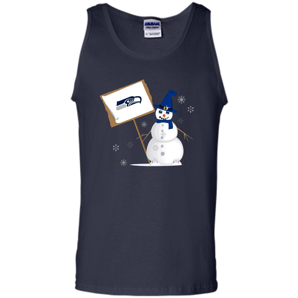 Seattle Seahawks Snowman Funny
