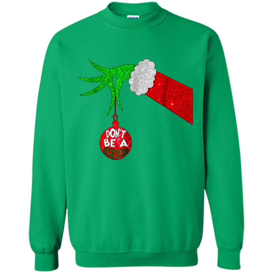 GRINCH HAND HOLDING CHRISTMAS ORNAMENT - DON'T BE A GRINCH PINGPONG