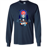 Chicago Cubs Halloween The Nightmare Before Christmas - Long Sleeve T-Shirt