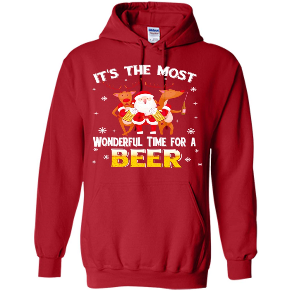 Its The Most Wonderful Time for a Beer - Hoodie