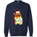 Pomeranian Santa Lights Christmas Dog Xmas Sweatshirt - Sweatshirt