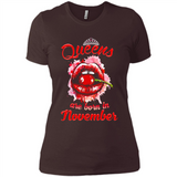 Queens Are Born In November T-Shirt Sexy Lips