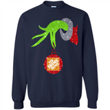 Grinch hand holding Logo HomeDepot Glitter Christmas - Sweatshirt