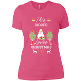 This Singer Loves Christmas Tree Shirt with Snowman
