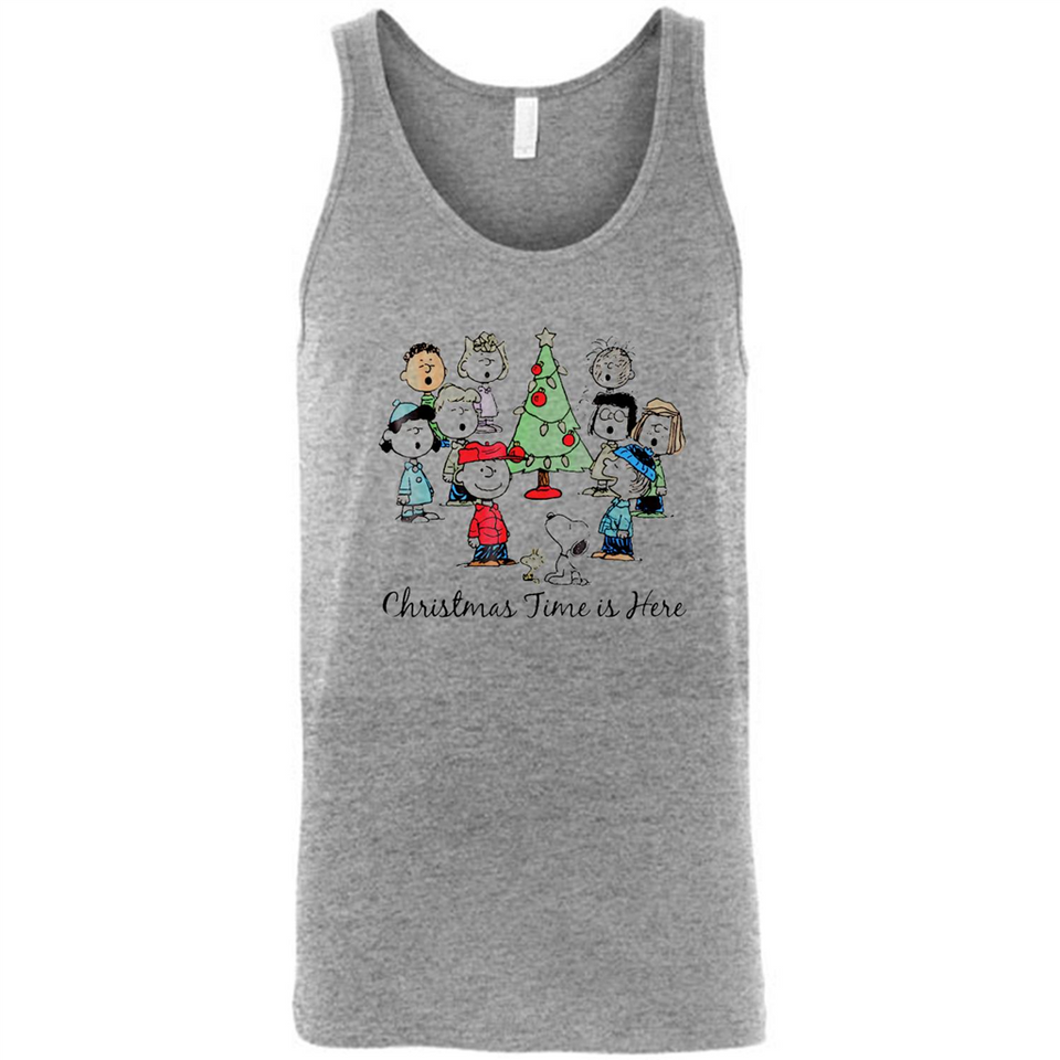Snoopy Christmas Time Is Here Sporty T-Shirt - Canvas Unisex Tank