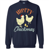 Christmas Chicken Vintage Shirt Funny Santa Hen Farmer Lover - Sweatshirt