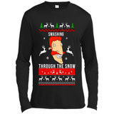 Nigel Thornberry Smashing through the snow Christmas sweatshirt PINGPONG