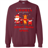 Never Underestimate An April Woman Watches Hallmark Movies Sweatshirt - Sweatshirt