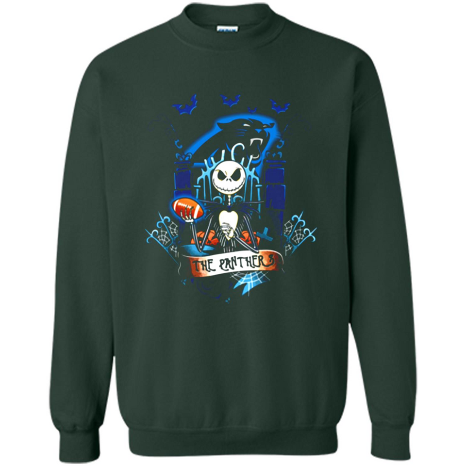Carolina Panthers Halloween The Nightmare Before Christmas - Sweatshirt