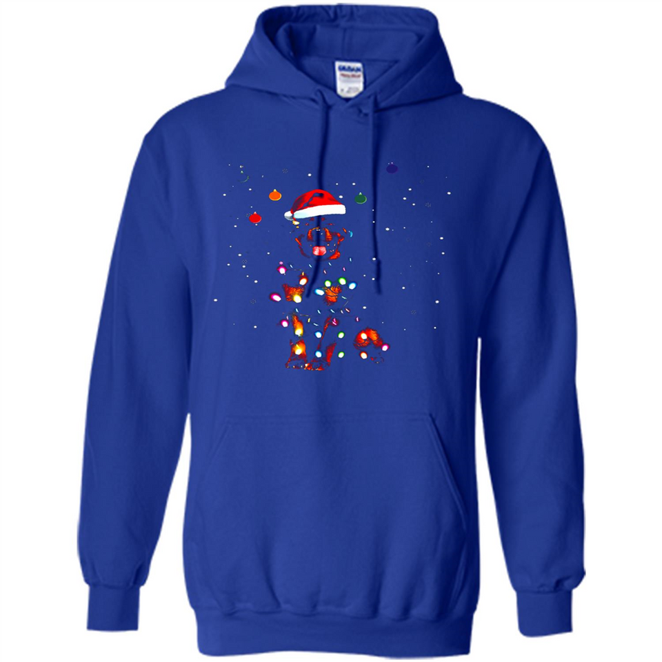 Rottweiler Santa Lights Christmas Dog Xmas Sweatshirt - Hoodie