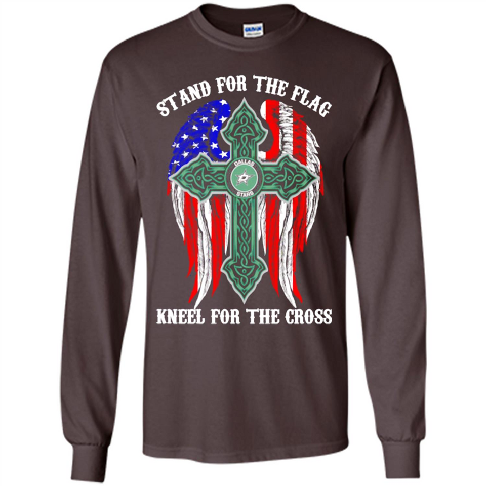 Dallas Stars - stand for the flag kneel for the cross