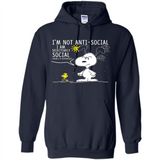 Snoopy I'm Not Anti-Social I Am Selectively Social